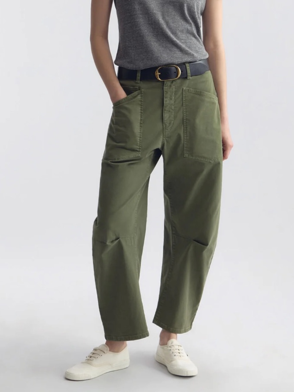 Nili Lotan Shon Pants Mid-rise Cotton Camo Green Size 6